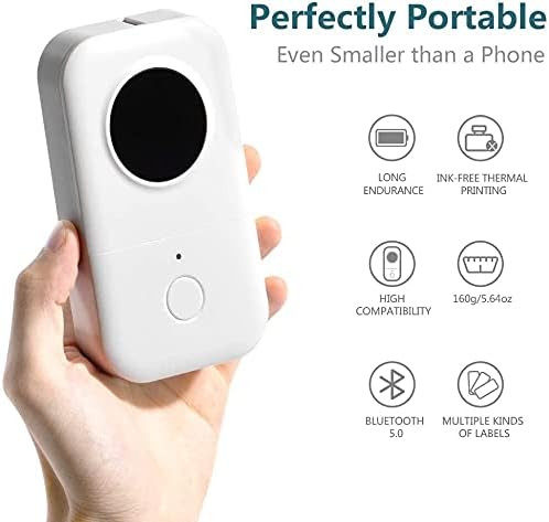 Phomemo D30 Label Maker Machine with Tape - Portable Bluetooth Wireless Small Thermal Sticker Maker, Smart Mobile Pocket Handy Label Makers, Compatible with iOS & Android for Home, Office Mini Labeler - Image 6