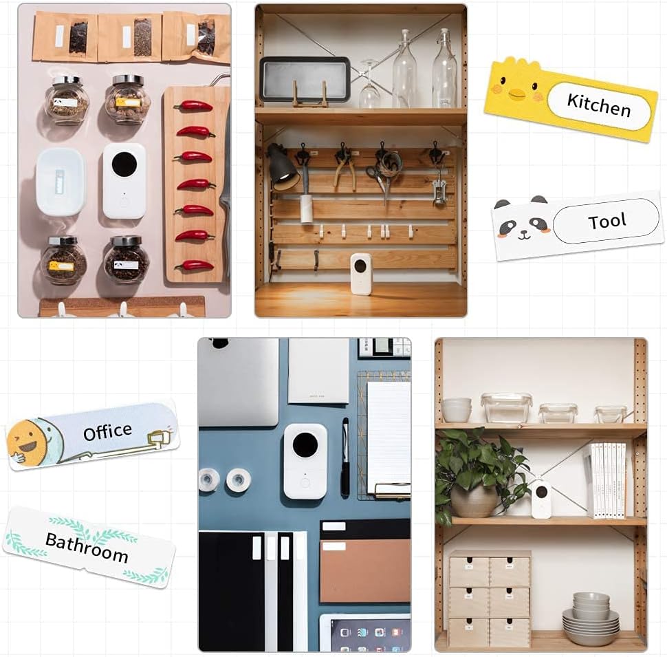 Phomemo D30 Label Maker Machine with Tape - Portable Bluetooth Wireless Small Thermal Sticker Maker, Smart Mobile Pocket Handy Label Makers, Compatible with iOS & Android for Home, Office Mini Labeler - Image 8